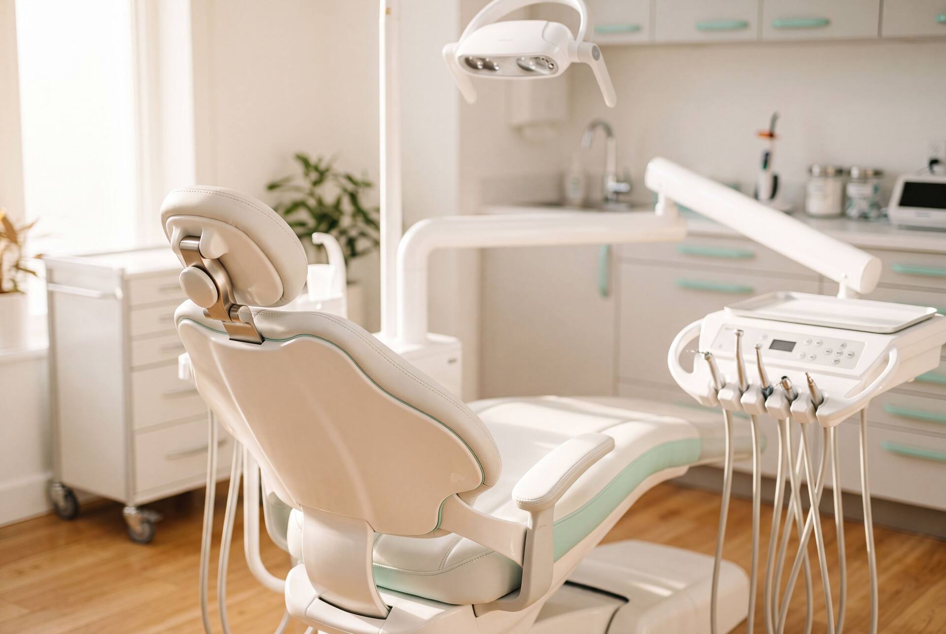 A Dentaria korszerű kezelőszobájának nyugodt részlete